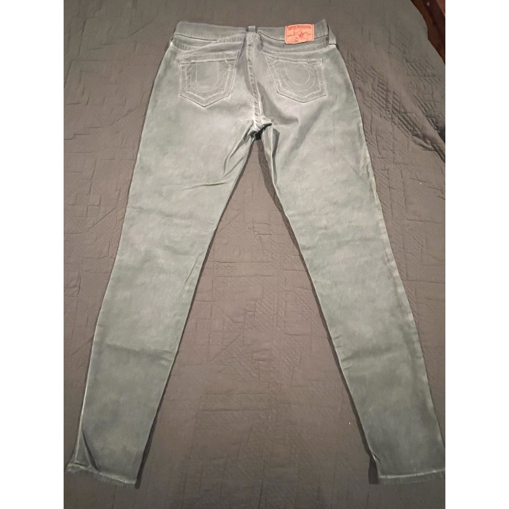 True Religion Women's Gray Jeans Casey Style Waxy Finish‎ Size 31 - Picture 10 of 12